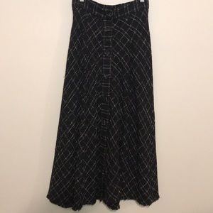 Zara Midi Tweed Skirt - XS
